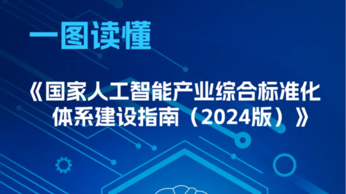 一圖讀懂《國家人工智能產(chǎn)業(yè)綜合標準化體系建設(shè)指南（2024版）》