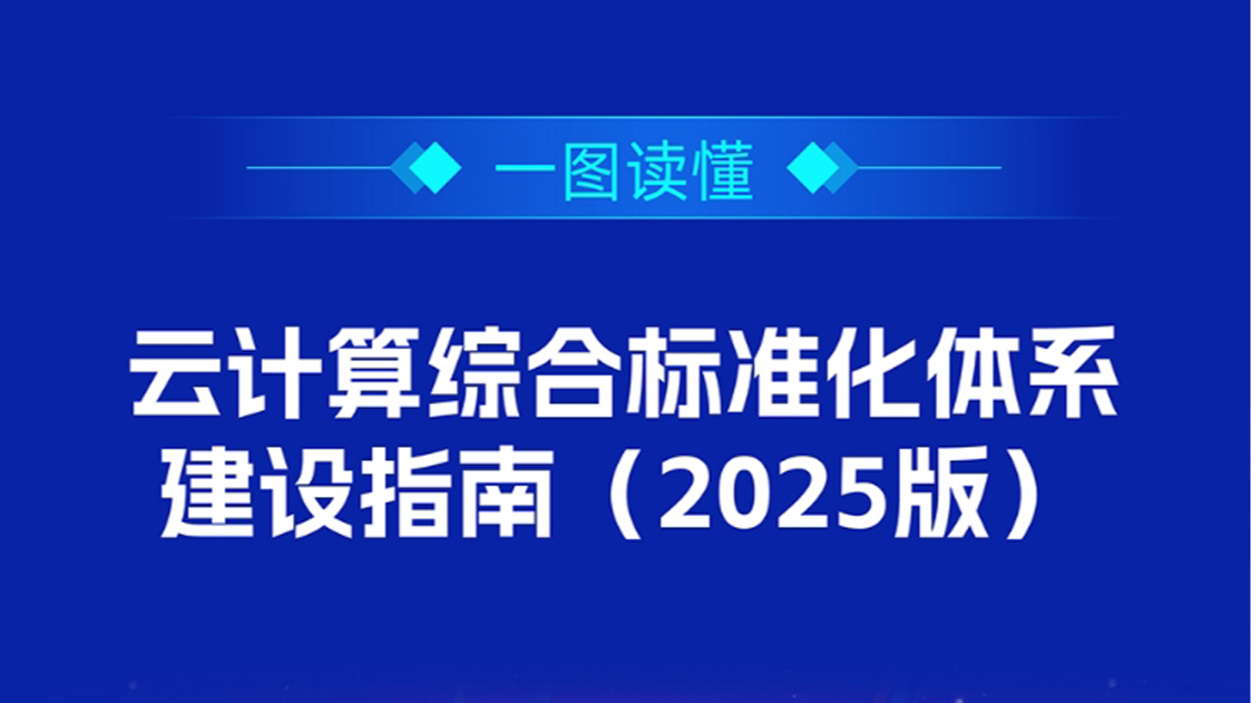 一圖讀懂丨《云計算綜合標(biāo)準(zhǔn)化體系建設(shè)指南（2025版）》