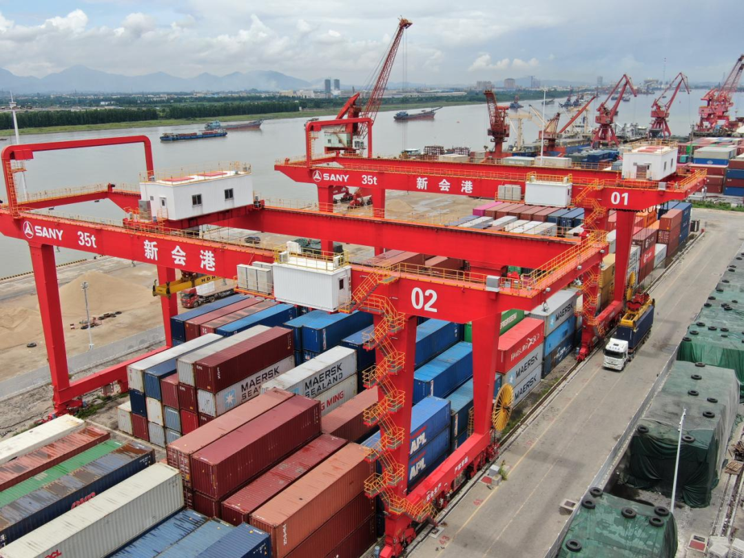 江門B保依托新會港，為企業(yè)提供一站式服務。圖為新會港。圖源：江門市商務局