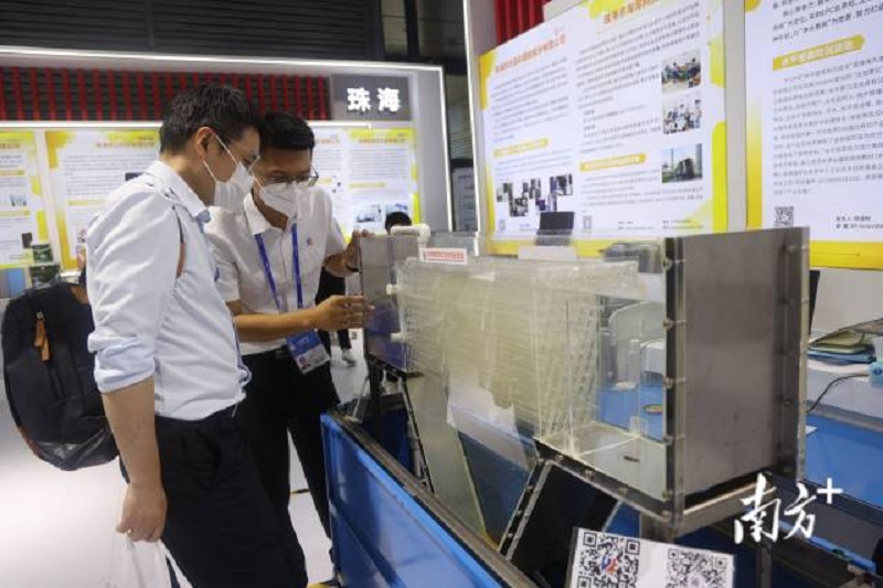 廣東團(tuán)現(xiàn)場(chǎng)展示的成果及產(chǎn)品。 