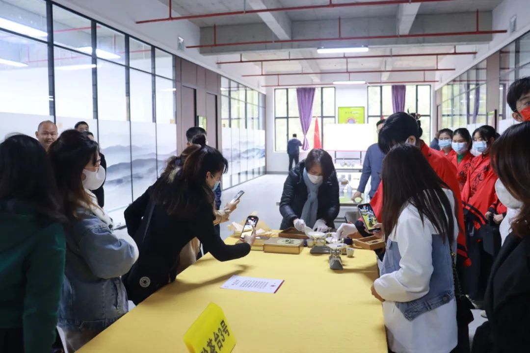 采風(fēng)團參觀廣寧縣江屯鎮(zhèn)快樂普洱茶產(chǎn)業(yè)基地