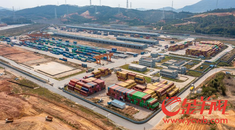 2月19日，位于廣州增城區(qū)的廣州東部公鐵聯運樞紐