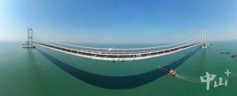 2023年11月28日，深中通道主線貫通。記者 黃藝杰 攝