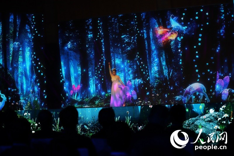 原創(chuàng)舞蹈《萬物有靈》。人民網(wǎng)記者 李發(fā)興攝