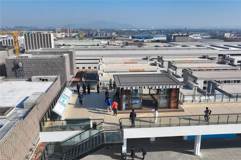 采風(fēng)團走入廣東?。ㄕ貞c）大型產(chǎn)業(yè)集聚區(qū)。肇慶市融媒體中心記者 吳勇強 攝