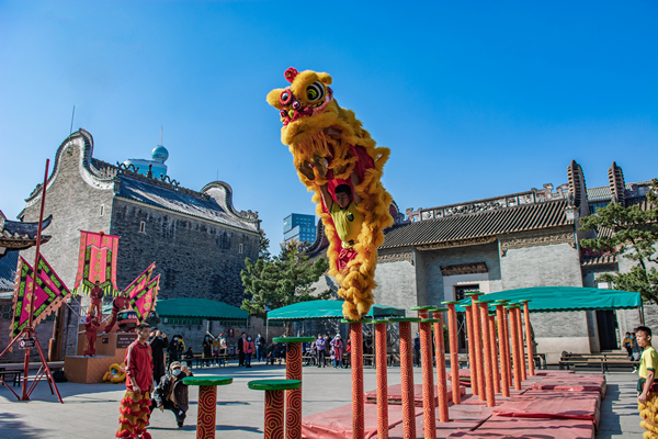 佛山祖廟博物館醒獅表演